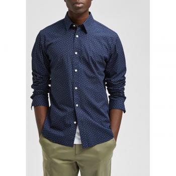 Camisa Selected/Homme Slimmarcel Shirt Ls Aop W Noos