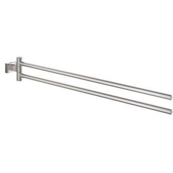Toallero Doble Giratorio Essentials Cube Supersteel 43,9 cm
