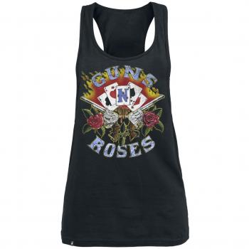 Guns N' Roses Cards Top Mujer Negro M