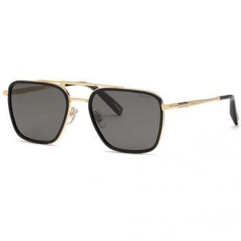 Chopard Men's Polarized Rose Gold Smoke Sunglasses - Size 57MM
