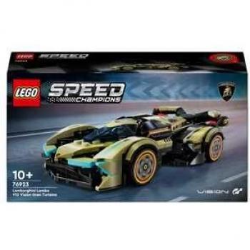 LEGO Speed Champions Superdeportivo Lamborghini Lambo V12 Vision GT - 76923, juguete de construcción, incluye 663 piezas, compatible con otras sets de LEGO Speed Champions, diseñado para niños a partir de 7 años
