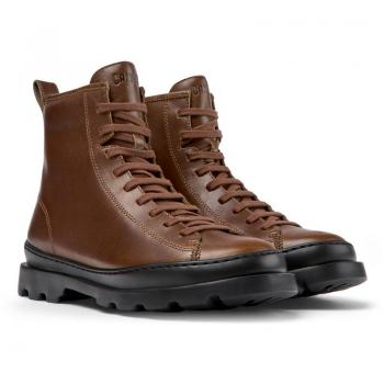 CAMPER Brutus Women's Brown Leather Ankle Boots - Size 35
