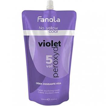 Crema Oxidante Violeta Fanola 5 Vol 1,5% - 1000ml Neutralizador de Tonos Amarillos