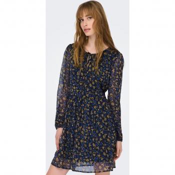 Vestido corto fluido de manga larga JDY