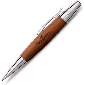 Faber Castell 138382 - Portaminas E-motion, con cuerpo en madera de peral, mina de 1.4 mm, graduación B, color marrón coñac