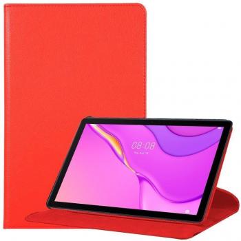Funda para Huawei Matepad T10s Tipo Libro Polipiel Liso Color Rojo 10.1 pulgadas