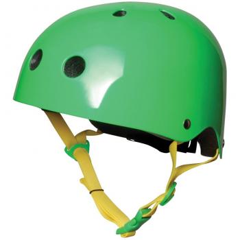 KIDDIMOTO Neon Green Medium Casco para niños, Infantil, Verde-Verde, 53-58cm cm