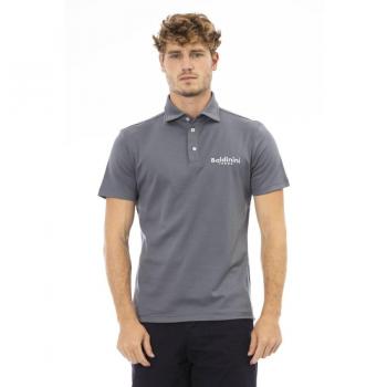 Baldinini Trend Gray Cotton Polo Shirt - S