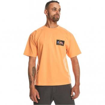 Camiseta Quiksilver Back Flash Tangerine