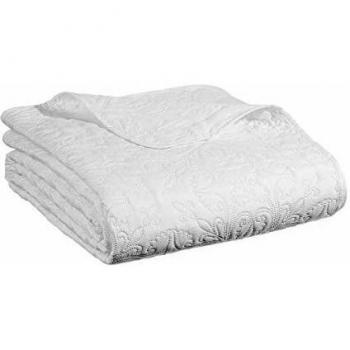 Cubrecama Arabesque con 2 Fundas de Almohada Atmosphera - Toque Romántico, Estampados Suaves, Color Marfil, Dimensiones: 260 x 240 cm