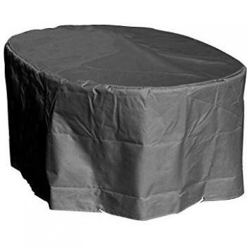 Funda Protectora para Mesa Ovalada de Jardín Alta Calidad L180 x A110 x H70 cm Color Antracita