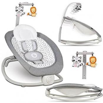 LIONELO Pascal baby bouncer delicadas vibraciones 12 melodías incorporadas con control de volumen ajuste