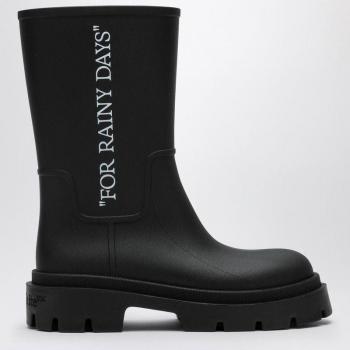 Off-White Black Men's Rain Boots - Size 40 (UK 6)