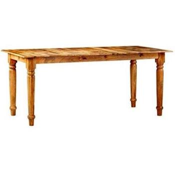 vidaXL - Mesa de Comedor (180 x 90 x 77 cm), Madera de Mango Maciza
