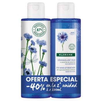 Pack Dúo Desmaquillante de Ojos Al Aciano 2 x 200 ml - Klorane
