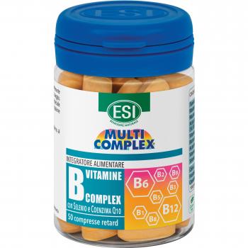 TREPAT DIET ESI Multicomplex Vitamina B Complex Retard con Selenio y Coenzima Q10, 50 Comprimidos [Grupo B, Concentraciones Equilibradas, Máxima Absorción