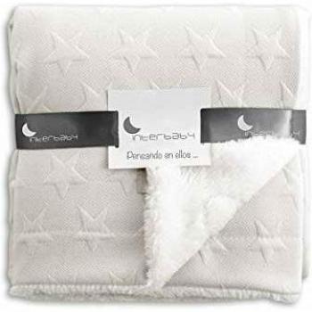 Interbaby 00871-05 - Manta Universo para Bebés en Color Beige, unisex
