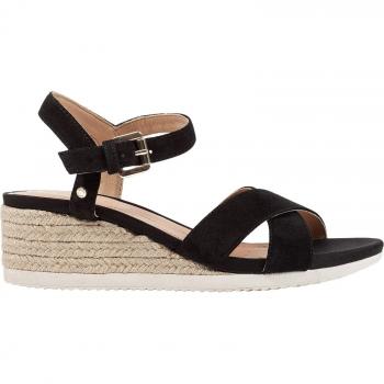 Sandalias Geox Ischia Corda Mujer Negro
