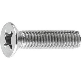 Tornillo Metrico M6 x 60 con Cabeza Avellanada Philips Zincado - Caja de 100 Uds