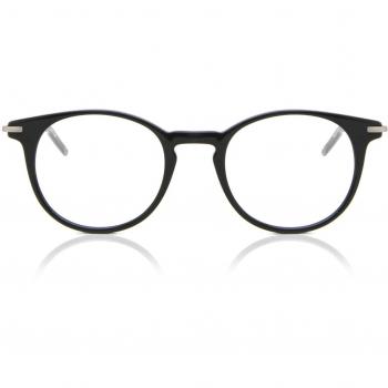 Gafas Recetadas Oval Montuta Completa Plástico Negras para Hombre - Gafas Anti-Azules - SmartBuy Collection