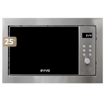 Microondas Integrable EVVO Mi35 Inox, 25L, Grill 1200W, Multifunción, Temporizador 60 Minutos, Display Digital