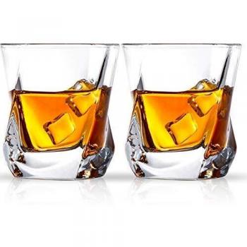 Cooko Vasos de whisky,Lujo Cristal Set de Cristal,Vidrio de la Claridad Non-Leaded,Vino Accesorios Juego de 2 Vasos