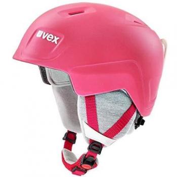 Casco de esquí Uvex Manic Pro rosa para niños y jóvenes 51-55 cm