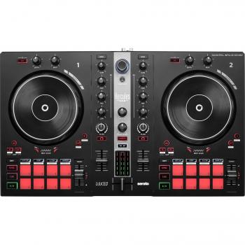 Hercules DJControl Inpulse 300 MK2 USB DJ Controller with Built-in Sound Card, 2 Decks, and 16 Pads – Includes DJ Software and Tutorials