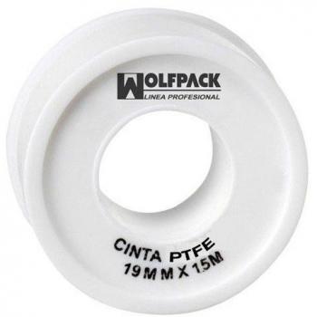 Wolfpack 14060012 Cinta PTFE, 19 mm x 15 m, Set de 10 Piezas