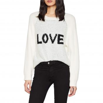 MOLLY BRACKEN Ladies Knitted Sweater, Jersey para Mujer, Blanc Offwhite, Large
