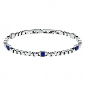 Pulsera para Hombre Morellato Urban en Acero con Circonitas Azules - SABH43