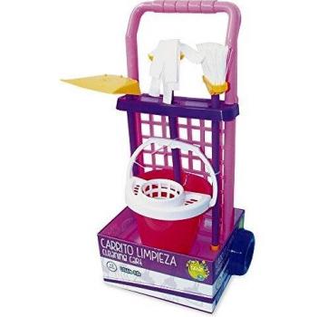 Tachan- Carrito Limpieza Cubo, Color Rosa