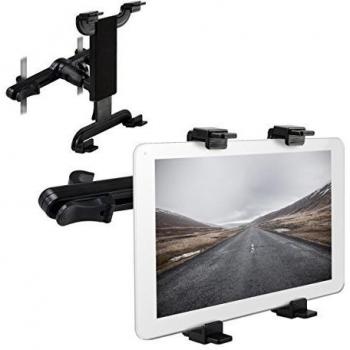 kwmobile El soporte reposacabezas para Odys Maven 10 negro - Coche reposacabezas soporte para tablet