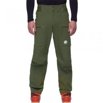 Mammut Stoney Hardshell Ski Pants for Men - Dark Marsh, Size 52