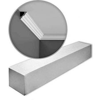 Caja de 10 piezas de Cornisas Molduras Perfiles Orac Decor CX110 AXXENT, 20m, color blanco y pretratado