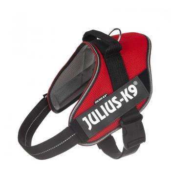 Julius K-9 IDC Powair Arnés Rojo para perros - Ligero, transpirable, diseño ergonómico, ideal para verano
