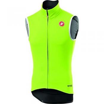 castelli Ros Vest Chaleco Deportivo, Hombres, Amarillo neón, L