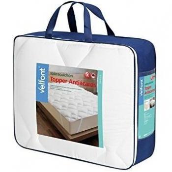 Sobrecolchón/Topper Antiácaros con Tratamiento Acarsan Natural® 190/200cm de Largo.