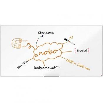 Pizarra NOBO Impression Pro acero vitrificado 2400x1200mm, blanco