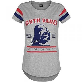Star Wars Darth Vader - Dark Lord Mujer Camiseta Gris/Melé XL