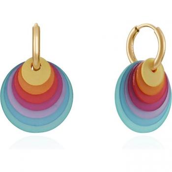 Pendientes Colors Viceroy con aros y discos multicolor
