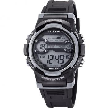 Reloj Calypso Digital Crush K5808/4 Infantil Correa de Caucho Negro