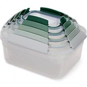 Joseph Joseph Nestâ¢ Lock Multi-size Plastic Container Set, Green (81127)