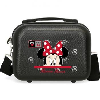 Disney Minnie My Pretty Bow Neceser ABS Adaptable Negro 29x21x15cm 9L