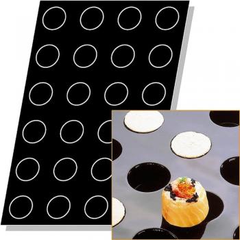 MOLDES DE SILICONA PARA REPOSTERÍA FÁCIL DE DESMONTAR FLEXIPAN CILINDROS PLACAS, 600 X 400 X 300/325 X 265 MM IMPRESIONES DIÁMETRO DE 40 X 20 MM, PLACA 600 X 400 MM