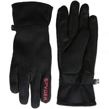 Spyder Bandit Stryke Guantes de Esquí, Hombre, Negro/Rojo, XL
