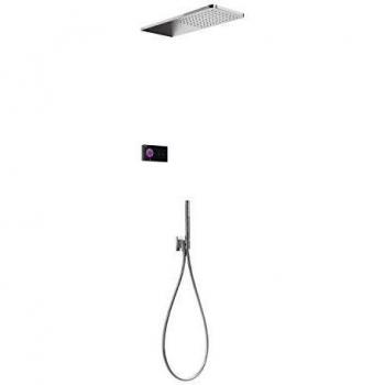 Tres Study-Exclusive Kit Electrónico de Ducha Termostático Empotrado Shower Tecnología, Control Electrón