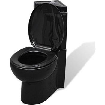 Inodoro de cerámica angular de color negro