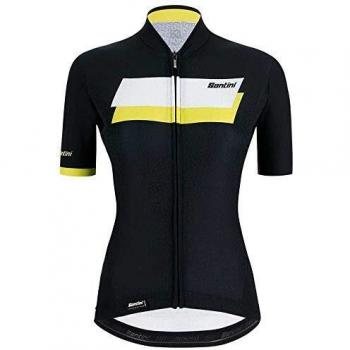 Santini Womens Karma Sassi Jersey Camiseta de Trineo, Mujer, Negro, Large