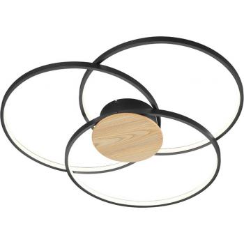 Plafón negro regulable LED de 90cm con 3 estados - AMAL